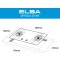 ELBA 86CM DOUBLE BURNER GAS COOKER EBH-9920