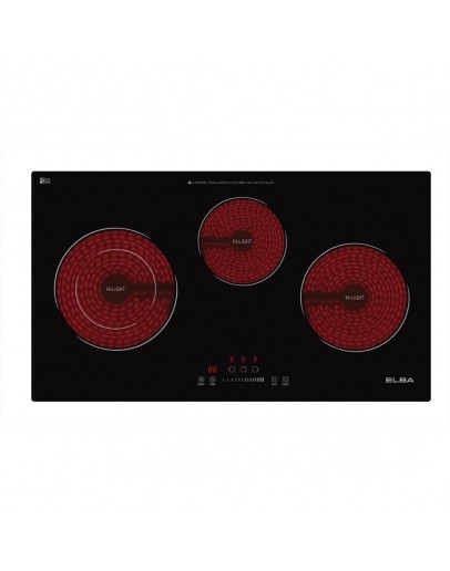 ELBA 3BURNER BUILT IN CERAMIC COOKER ECHQ7033ST(BK)