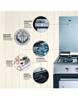 ELBA 3BURNER ELECTRIC OVEN STANDING GAS COOKER EGCC9783E(SS)