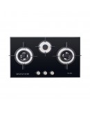 ELBA 3BURNER BUILT IN GLASS HOB EGH-K8943G(BK)
