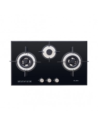 ELBA 3BURNER BUILT IN GLASS HOB EGH-K8943G(BK)