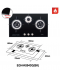 ELBA 3BURNER BUILT IN GLASS HOB EGH-K8943G(BK)