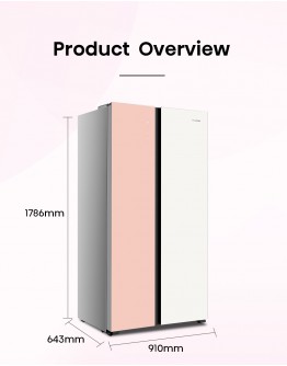 HISENSE 620L INVERTER SIDE BY SIDE FRIDGE RS688N4AW-PU