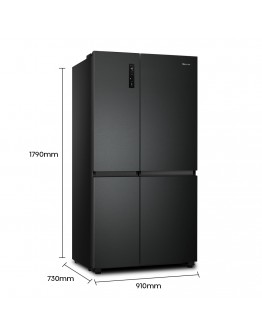 HISENSE 780L INVERTER SIDE BY SIDE FRIDGE RS869N4ABV