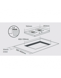 ELBA BUILT IN GLASS HOB EGH-S8642G(BK)