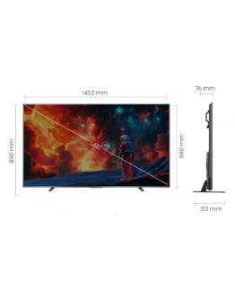 TOSHIBA 65'' 4K VIDAA QLED PRO TV 65Z570RP
