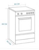 ELBA 4BURNER GAS OVEN STANDING GAS COOKER EGC-N6704G(BK)