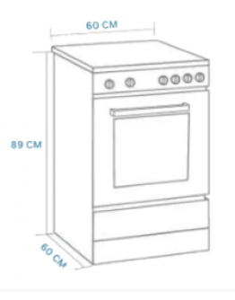 ELBA 4BURNER GAS OVEN STANDING GAS COOKER EGC-N6704G(BK)