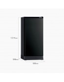 MITSUBISHI 180L 1DOOR REFRIGERATOR (ONYX BLACK) MR-18PA-OB-ML